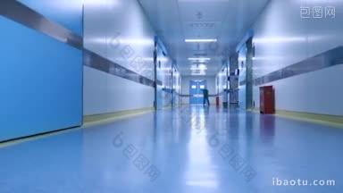 4K医疗_ 实拍手术区走廊里走动的护士